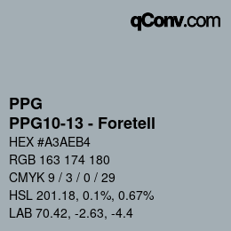 Farbcode: PPG - PPG10-13 - Foretell | qconv.com