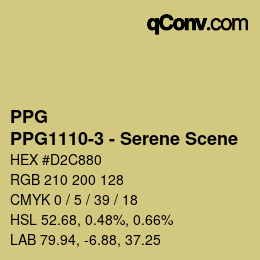 カラーコード: PPG - PPG1110-3 - Serene Scene | qconv.com