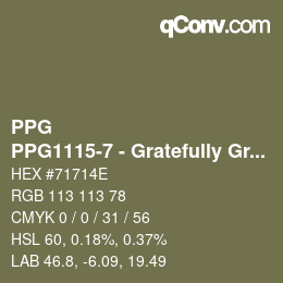 Farbcode: PPG - PPG1115-7 - Gratefully Grass | qconv.com