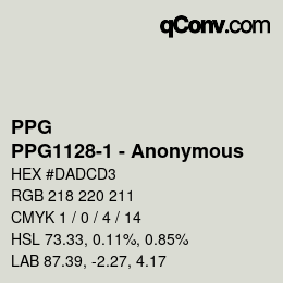 Farbcode: PPG - PPG1128-1 - Anonymous | qconv.com