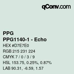 カラーコード: PPG - PPG1140-1 - Echo | qconv.com