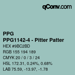 Farbcode: PPG - PPG1142-4 - Pitter Patter | qconv.com