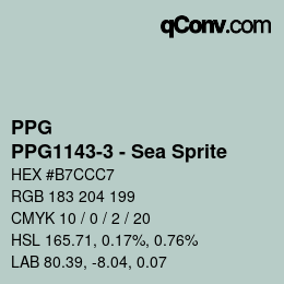 Farbcode: PPG - PPG1143-3 - Sea Sprite | qconv.com