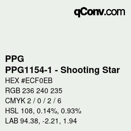 Color code: PPG - PPG1154-1 - Shooting Star | qconv.com