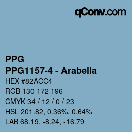 Color code: PPG - PPG1157-4 - Arabella | qconv.com