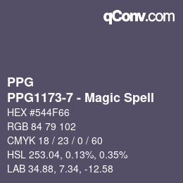 Farbcode: PPG - PPG1173-7 - Magic Spell | qconv.com