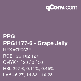Farbcode: PPG - PPG1177-6 - Grape Jelly | qconv.com