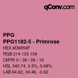 Color code: PPG - PPG1182-5 - Primrose | qconv.com