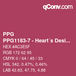 Farbcode: PPG - PPG1183-7 - Heart´s Desire | qconv.com