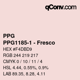 Farbcode: PPG - PPG1185-1 - Fresco | qconv.com