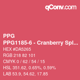 Farbcode: PPG - PPG1185-6 - Cranberry Splash | qconv.com