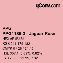 Color code: PPG - PPG1186-3 - Jaguar Rose | qconv.com