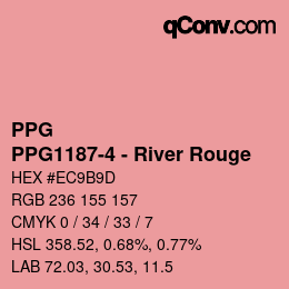 Color code: PPG - PPG1187-4 - River Rouge | qconv.com