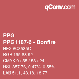 Farbcode: PPG - PPG1187-6 - Bonfire | qconv.com