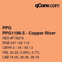 Color code: PPG - PPG1196-5 - Copper River | qconv.com