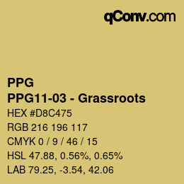 Color code: PPG - PPG11-03 - Grassroots | qconv.com