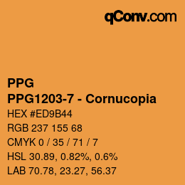 Farbcode: PPG - PPG1203-7 - Cornucopia | qconv.com