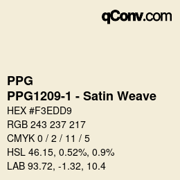 Color code: PPG - PPG1209-1 - Satin Weave | qconv.com
