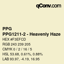 Farbcode: PPG - PPG1211-2 - Heavenly Haze | qconv.com