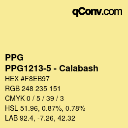 Color code: PPG - PPG1213-5 - Calabash | qconv.com