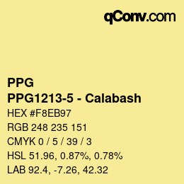 Código de color: PPG - PPG1213-5 - Calabash | qconv.com