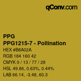 Farbcode: PPG - PPG1215-7 - Pollination | qconv.com