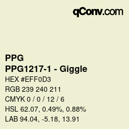 Color code: PPG - PPG1217-1 - Giggle | qconv.com