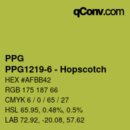 Color code: PPG - PPG1219-6 - Hopscotch | qconv.com