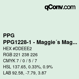Farbcode: PPG - PPG1228-1 - Maggie´s Magic | qconv.com