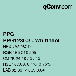 Color code: PPG - PPG1230-3 - Whirlpool | qconv.com