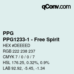 Color code: PPG - PPG1233-1 - Free Spirit | qconv.com