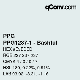 Farbcode: PPG - PPG1237-1 - Bashful | qconv.com