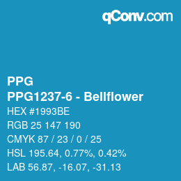 カラーコード: PPG - PPG1237-6 - Bellflower | qconv.com