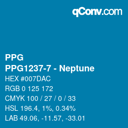 Color code: PPG - PPG1237-7 - Neptune | qconv.com