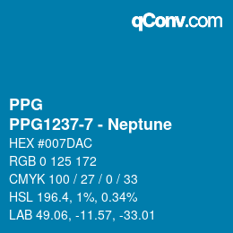 カラーコード: PPG - PPG1237-7 - Neptune | qconv.com