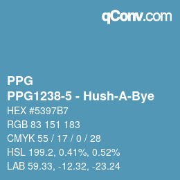 Color code: PPG - PPG1238-5 - Hush-A-Bye | qconv.com