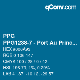 Color code: PPG - PPG1238-7 - Port Au Prince | qconv.com