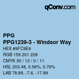 Farbcode: PPG - PPG1239-3 - Windsor Way | qconv.com