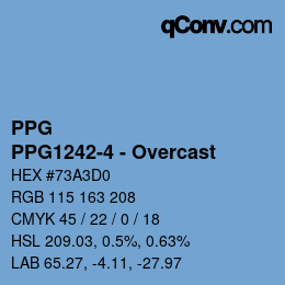 Farbcode: PPG - PPG1242-4 - Overcast | qconv.com