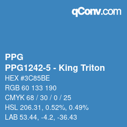 カラーコード: PPG - PPG1242-5 - King Triton | qconv.com