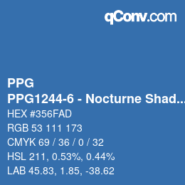 Farbcode: PPG - PPG1244-6 - Nocturne Shade | qconv.com