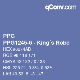 Farbcode: PPG - PPG1245-6 - King´s Robe | qconv.com