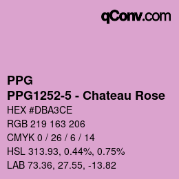 Color code: PPG - PPG1252-5 - Chateau Rose | qconv.com
