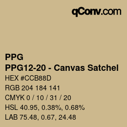Color code: PPG - PPG12-20 - Canvas Satchel | qconv.com