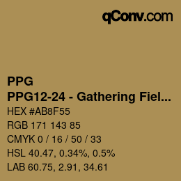カラーコード: PPG - PPG12-24 - Gathering Field | qconv.com