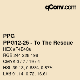 Color code: PPG - PPG12-25 - To The Rescue | qconv.com