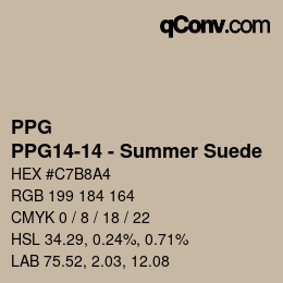 Farbcode: PPG - PPG14-14 - Summer Suede | qconv.com