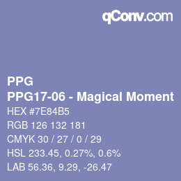 Color code: PPG - PPG17-06 - Magical Moment | qconv.com