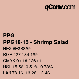 Color code: PPG - PPG18-15 - Shrimp Salad | qconv.com