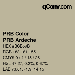 Farbcode: PRB Color - PRB Ardeche | qconv.com